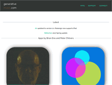 Tablet Screenshot of generativemusic.com